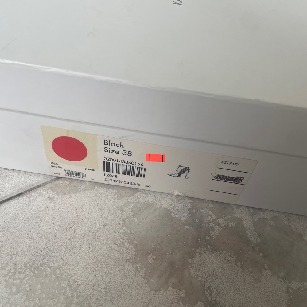 Karen millen black suade fringe heels good condition size 8 - Picture 7 of 14